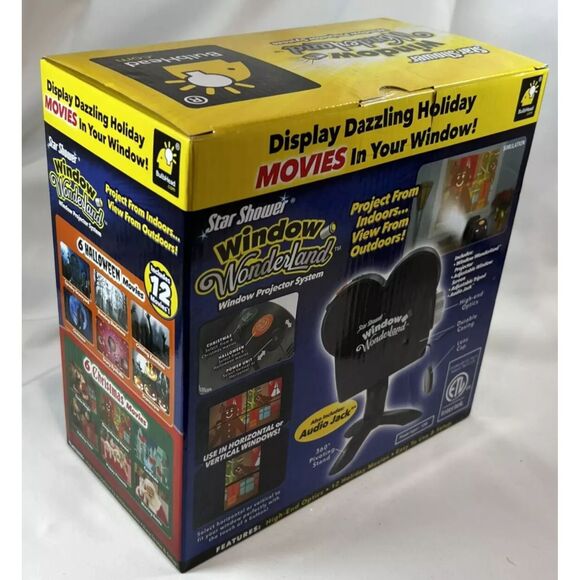 Star Shower Window Wonderland Projector 6 Halloween & 6 Christmas Movies NEW - Picture 2 of 3